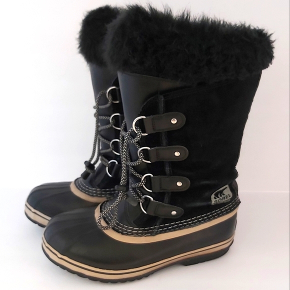 SOREL | Women's Joan of Arctic Winter Insulated Boots Black Size 5 - Picture 2 of 8
